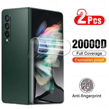 2Pcs HD të Plotë të Mbuluar Butë Hydrogel Film Për Samsung Galaxy Z Fold3 5G Mbrojtjen e Ekranit Për Sumsung Samsong ZFold 3 2021 Nuk Xhami