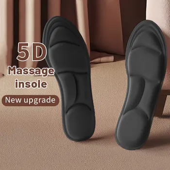 5D Sport Insoles për Këpucët Gratë Burrat Deo Breathable Jastëk Drejtimin Insoles Për Këmbët e Kujdesit Ortopedike Shkumë e Kujtesës Insoles