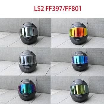 LS2 FF397 FF801 Motor Helmetë Visor Qartë Errësirë Tymi Multicolour Argjendi Shield Vizard të Përshtatshme për Ls2 VEKTOR Helmeta Lente