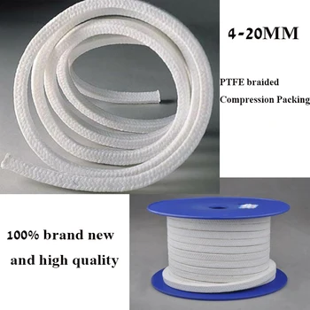 RE 0.5/1/2 m 4-20MM PTFE të thurura Compression Paketimi akrilik fibra paketimi ptfe Mbushur Gjëndër litar Gjëndër e Paketimit