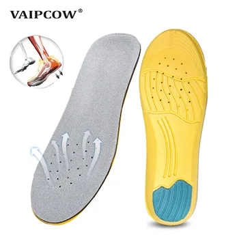 VAIPCOW Këpucëve Fut Jastëk të Butë Sport Insoles Shkumë e Kujtesës Breathable Natyrë Drejtimin Xhel Silikoni Thembra Jastëk Ortopedik shtrojë